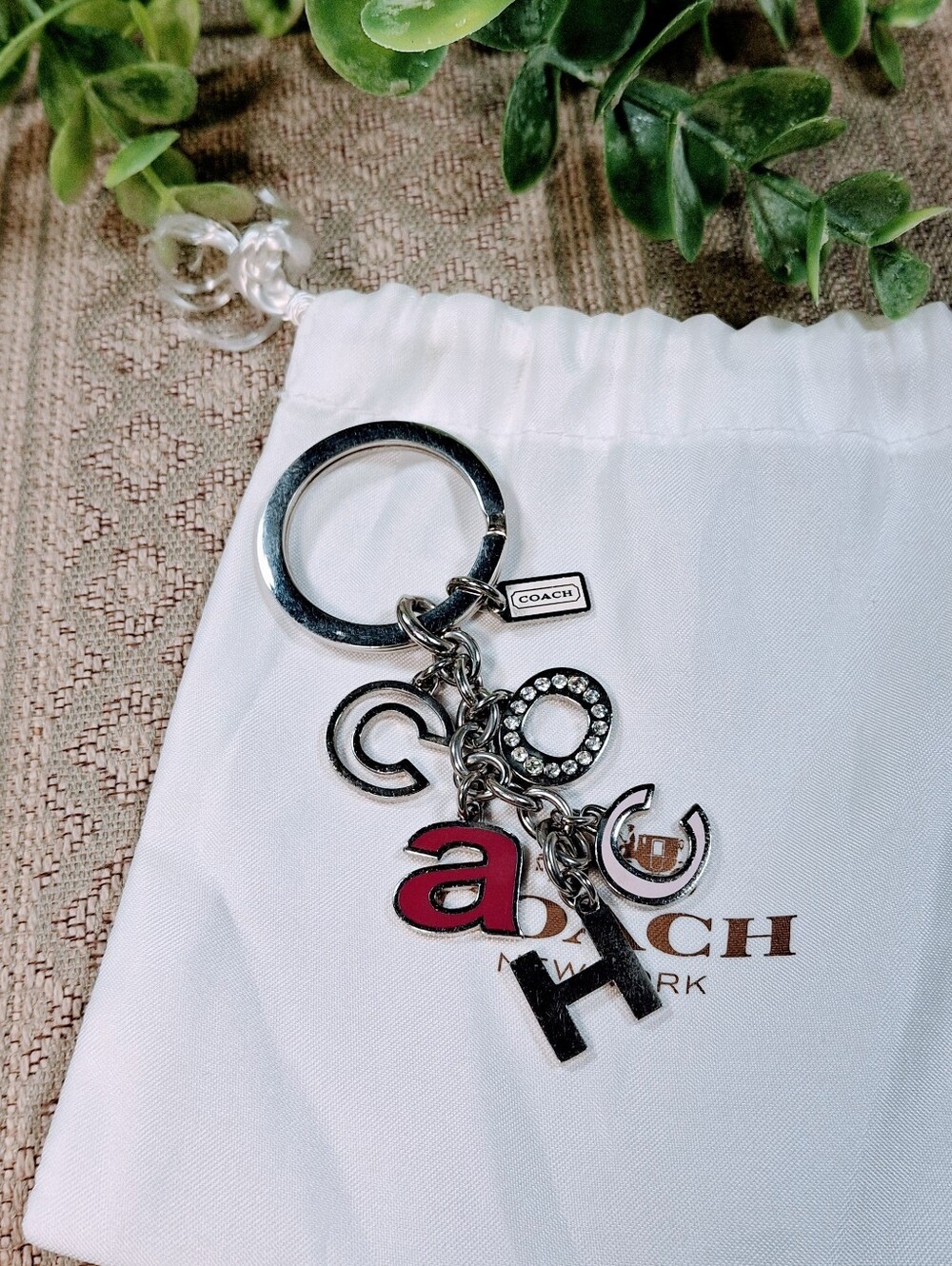 Coach Vintage Retro Keychain Charm
